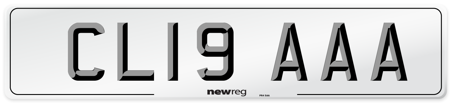CL19 AAA Number Plate from New Reg